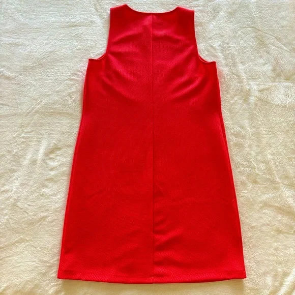 PAPPAGALLO Sleeveless Shift Dress with Gold Lace Trim--M - Picture 8 of 16